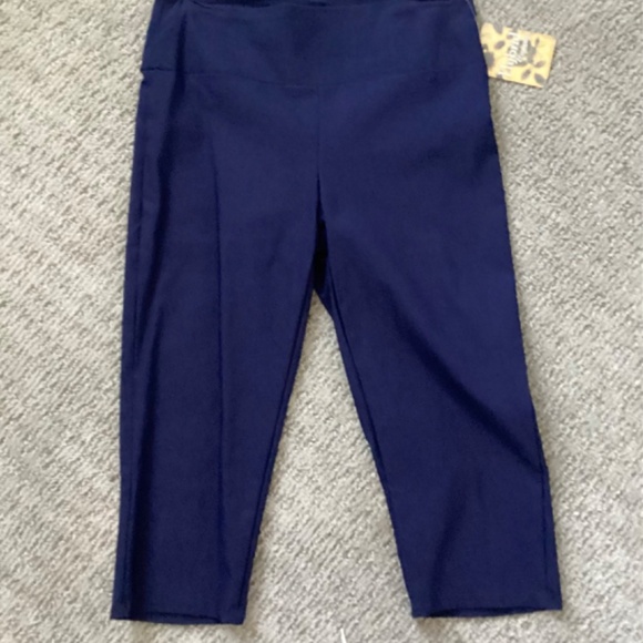 Hybrid & Company Womens Super Comfy Stretch Pull On Millennium Twill Capri Short - Picture 2 of 7